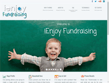 Tablet Screenshot of ienjoyfundraising.com